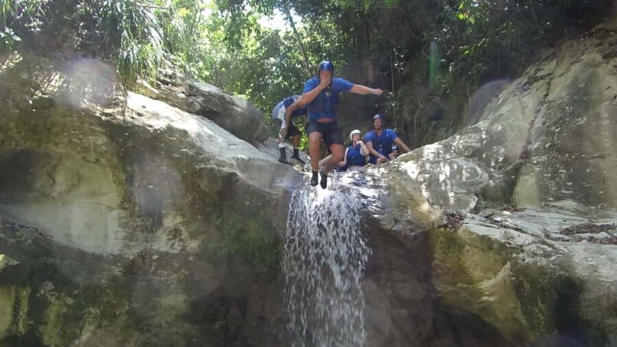 27 Waterfalls: Zip 'n Splash Adventure with Horse Ride - Damajagua Waterfalls: limestone pools, uphill hike, then slide time