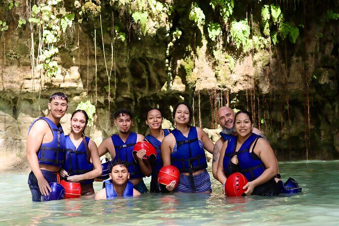 7 waterfalls+typical food - Helmets, life jackets, and guides who watch your footing