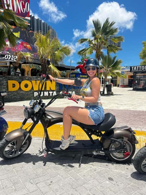 Bavaro Punta Cana: City Tour with Harley models E-Scooters - Playa Bibijagua for Swimming and Sunset, Plus San Juan Park for a Breather