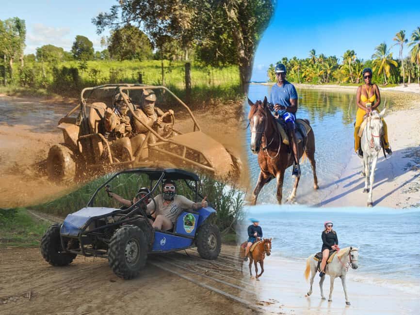 Bayahibe: Buggy and Horseback Riding Tour - Los Melones pickup and the small-group vibe (max 10)