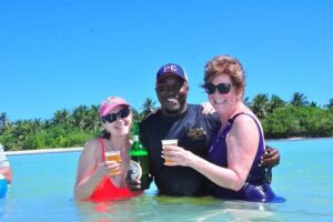 Best Party Boat Adults Only with Open Bar - Reef snorkeling off the bow: gear, lifeguard guidance, and fish spotting
