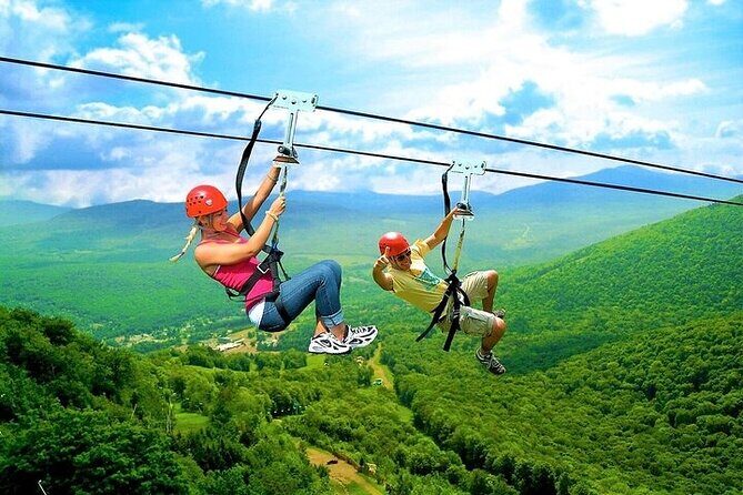 Buggy, Horse and Zip Line with Lunch included from Punta Cana - Macao Zip Line: 8 Carbon Lines and a Suspension Bridge