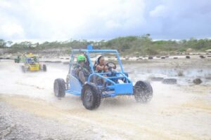 Buggy Ride, Zipline Splash & Waterfall Pool Combo with Lunch - Buggy racing on a mine-track (and what controls the speed)