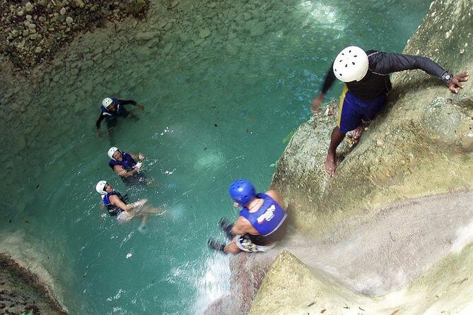 Damajagua Waterfalls - Gear and Safety on the River: Helmet, Life Jacket, and Guide Control