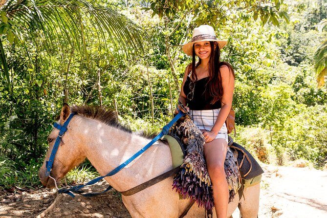 El Limon Waterfall and Bacardi Island Tour from Punta Cana with Lunch Included - Cayo Levantado (Bacardi Island): beach time and piña coladas