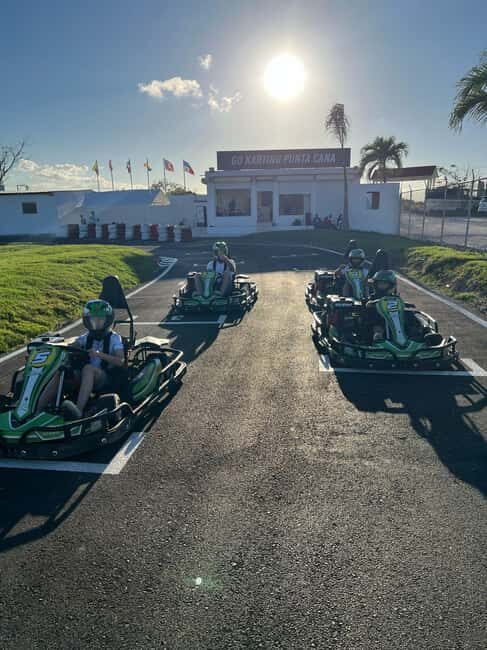 GO-KARTS: PUNTA CANA - Choosing solo or double karts for kids, teens, and adults