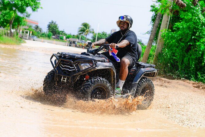 Half-Day Adventure 4x4 ATV, cenote and Macao beach in Punta Cana - Macao Beach Finish: Limestone Cliffs and Real Time to Relax
