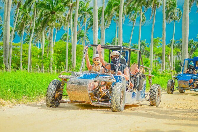 Half-day buggy OR ATV tour to Water Cave and Macao Beach - Vehicles and Safety Gear: helmet and goggles help, but you must dress right