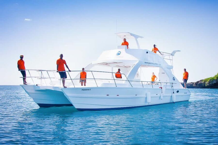 La Romana: Catalina Island Full-Day Snorkeling Tour - Riding the Paradise catamaran: how the day flows
