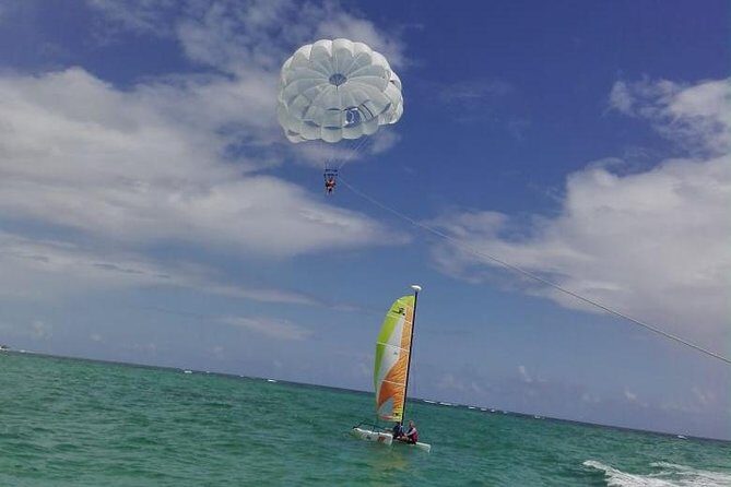 Parasailing Adventure in Punta Cana - The boat part: harness check, choppy water, and what you should bring