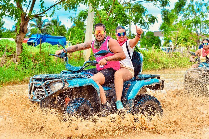 Punta Cana: Amazing ATV Adventure Private Road & Beach W/ PickUp - The Cave Stop and the Quick Swim Option
