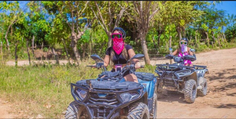 Punta Cana ATV Adventure: Beach & Cenote Tour with Pickup - Getting picked up and geared up in Punta Cana
