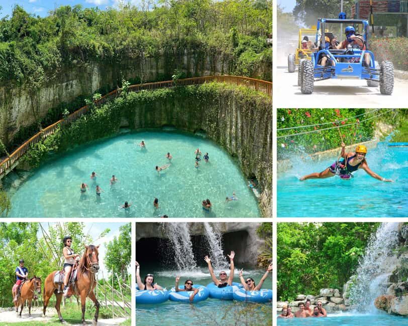 Punta Cana: Bavaro Adventure Park Full-Access Ticket & Lunch - Ziplining with splash energy: 6 circuits and a wet landing