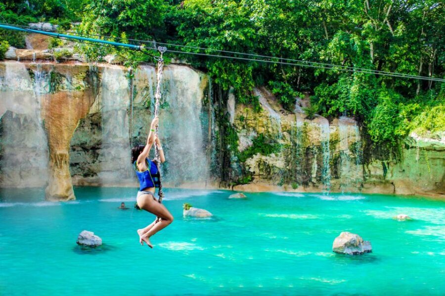 Punta Cana: Blue Hole and Scape Park Cap Cana Entry Ticket - Iguanaland and Rope Runners: slower pace with nature and height