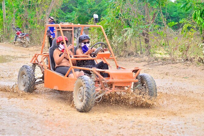 Punta Cana Buggy Adventure Playa Macao and Dune with Safari. - Stop 1: Playa Macao Driving, Beach Time, and Cave Pool Energy
