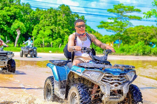 Punta Cana Buggy with Chocolate, Coffee & Cave Swim - Indigenous Springs cenote swim: an underground pool with turquoise water