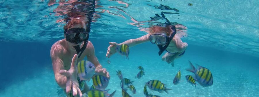 Punta Cana: Catamaran Family Tour - The natural pool swim stop: relaxing, scenic, and a little staged