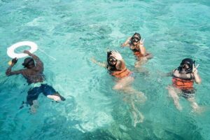 Punta Cana: Catamaran Tour, Reef Snorkeling and Unlimited Drinks! - Reef snorkeling: clear fish time with gear included