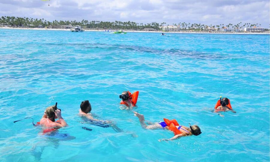 Punta Cana: Catamaran Tour with Reef Snorkeling and Open Bar - On Board: Open Bar, Snacks, and the Slide in Action