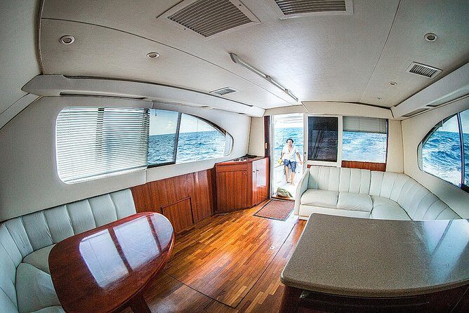 Punta Cana Private Fishing Charter boat Fortuna 42' - Beach Time and Snorkeling Breaks: Using Your 4 Hours Smart