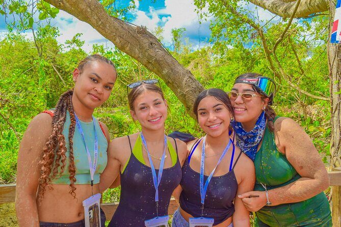 Punta Cana Vip Buggy: Cave, Macao Beach, Free Pick-Up - Cueva Taína cenote swim: getting down to the illuminated cave