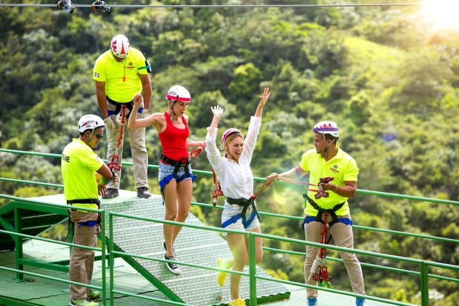 Punta Cana: Zipline, Chairlift, Buggy & Horse Ride Adventure - The first adrenaline stop: chairlift panoramas before you go higher
