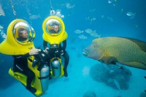 Scuba Doo Underwater Scooter in Punta Cana (Half Day) - On the glass-bottom boat: what Panoramic One adds to the day