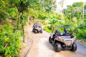 Triple fun! Monkeyland + Damajagua Waterfalls + Buggies from Puerto Plata - Getting Picked Up and Hitting the Off-Road Start